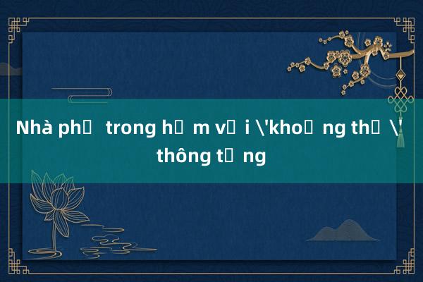 Nhà phố trong hẻm với 'khoảng thở' thông tầng